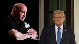 Dana White (L), Donald Trump (R)
