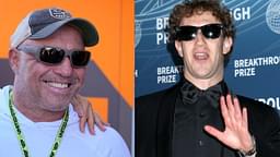 Joe Rogan (L), Mark Zuckerberg (R)