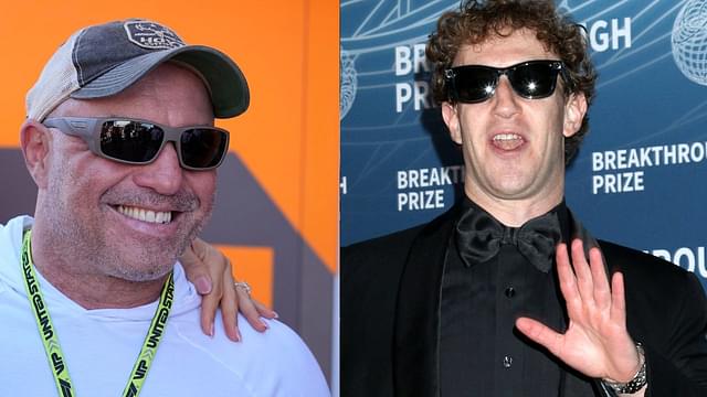 Joe Rogan (L), Mark Zuckerberg (R)