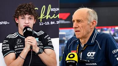 Andrea Kimi Antonelli (L) and Franz Tost (R)