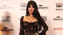 Nina Daniele walks the red carpet at the Fighters Only World MMA Awards at The Theatre at Virgin Hotels on December 5, 2024 in Las Vegas, Nevada.