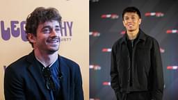 Charles Leclerc (L) and Alex Albon (R)