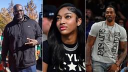Shaquille O'Neal (L), Angel Reese (C), Dwight Howard (R)