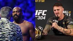 Jon Jones (L), Tom Aspinall (R)