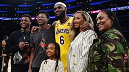 LeBron James and his family