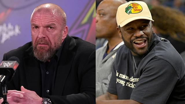 Triple H (L), Floyd Mayweather (R)