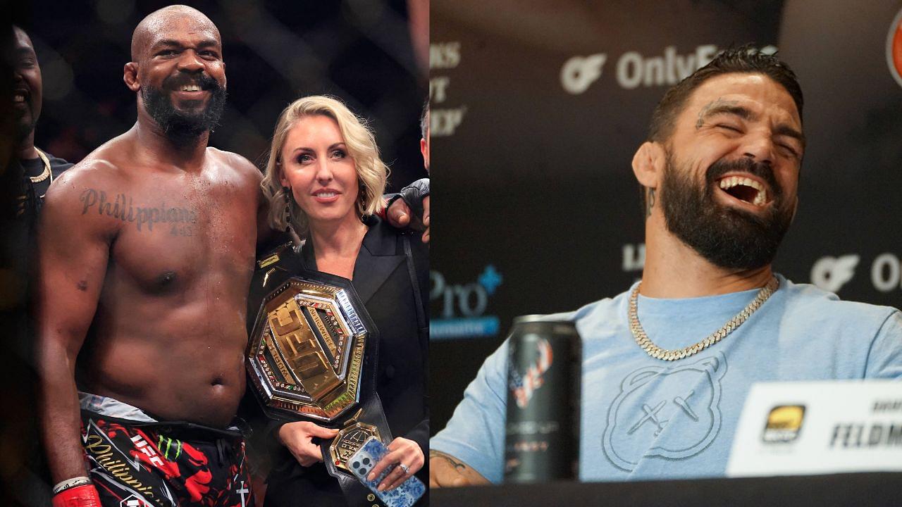 Jon Jones (L), Mike Perry (R)