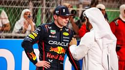 1 Max Verstappen (NLD, Oracle Red Bull Racing), Mohammed Ben Sulayem (UAE, FIA President), F1 Grand Prix of Saudi Arabia at Jeddah Corniche Circuit on April 20, 2025 in Jeddah, Saudi Arabia.