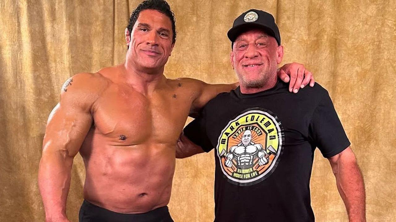 Dwyane Johnson (L), Mark Coleman (R)