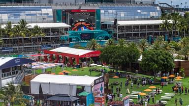 A view of the Miami International Autodrome is being seen during the Formula 1 Crypto.com Miami Grand Prix 2024 in Miami, USA, on May 3, 2024