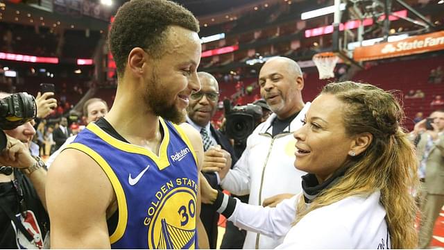 Sonya Curry and Steph Curry