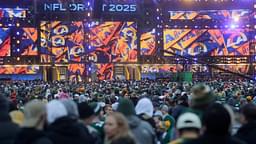 The second day of the NFL Draft presented by Bud Light at the Draft Theater Friday, April 25, 2025, outside of Lambeau Field in Green Bay, Wisconsin.