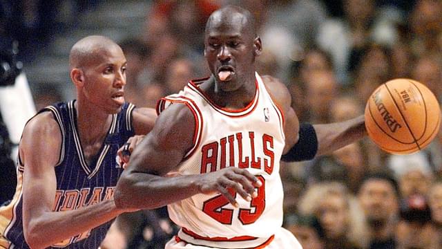 Reggie Miller and Michael Jordan, Pacers v Bulls 1998