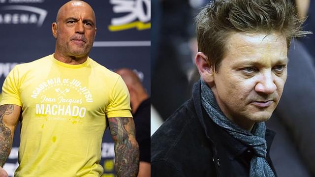 Joe Rogan (L), Jeremy Renner (R)
