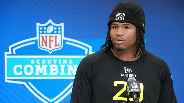 Mississippi defensive lineman Walter Nolen (DL23) during the 2025 NFL Scouting Combine at the Indiana Convention Center.