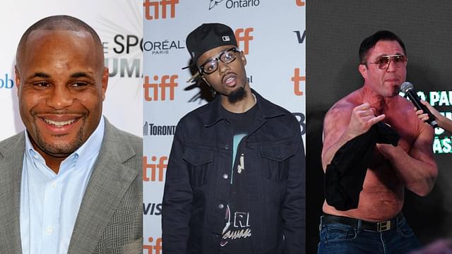 Daniel Cormier (L), Metro Boomin (C), Chael Sonnen (R)