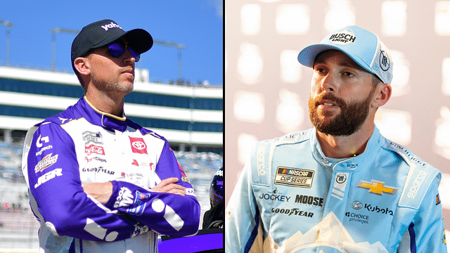 Denny Hamlin (L) and Ross Chastain (R)