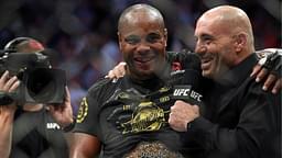 Daniel Cormier (blue gloves) celebrates beating Stipe Miocic (red gloves) during UFC 226 at T-Mobile Arena.