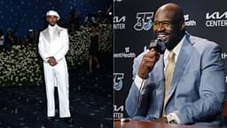Lewis Hamilton(L), Shaquille O Neal(R)