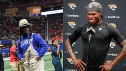 Cam Newton and Travis Hunter
