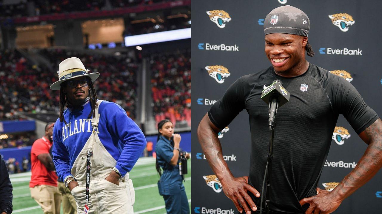 Cam Newton and Travis Hunter