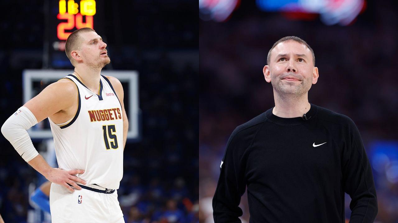 Nikola Jokic (L), David Adelman (R)