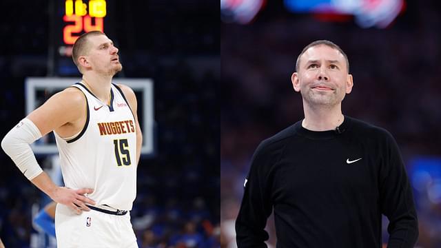 Nikola Jokic (L), David Adelman (R)