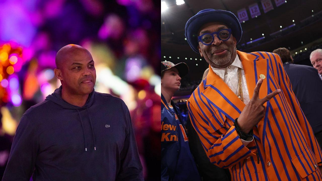 Charles Barkley (L), Spike Lee (R)