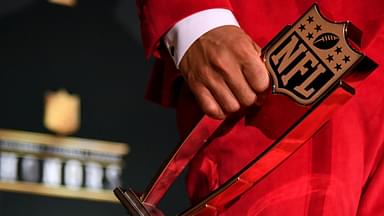 Arizona Cardinals Kyler Murray holds the AP Offensive Rookie of the Year presented by Oakley during the NFL Honors awards presentation at Adrienne Arsht Center.