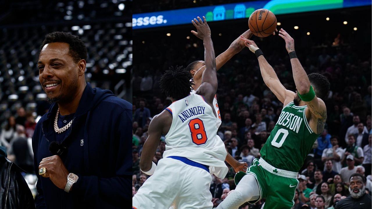 Paul Pierce (L), Jayson Tatum (R)