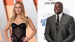 Nikki Glaser (L) and Shaquille O'Neal (R)