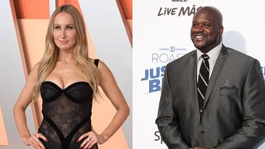 Nikki Glaser (L) and Shaquille O'Neal (R)
