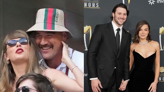 Travis Kelce, and Taylor Swift, and Josh Allen and Hailee Steinfeld