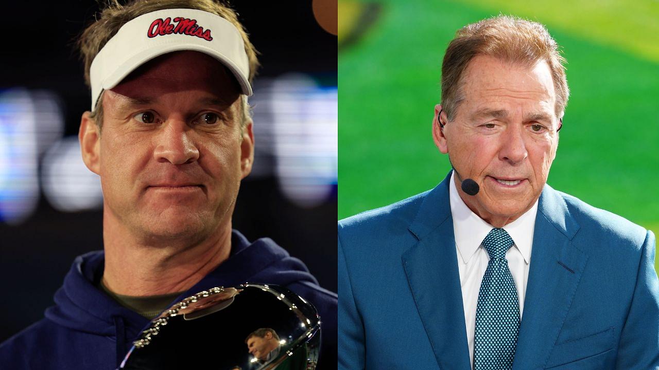 Lane Kiffin and Nick Saban