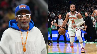 (L) Spike Lee (R) Jalen Brunson