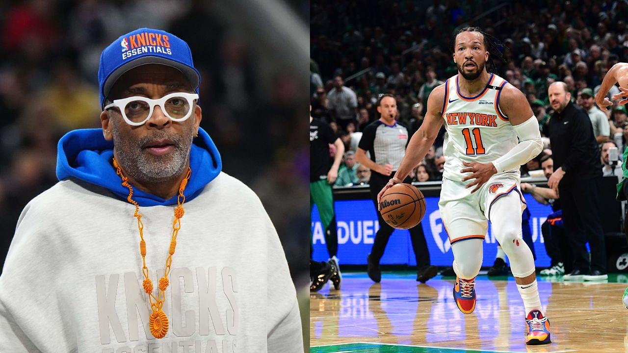 (L) Spike Lee (R) Jalen Brunson