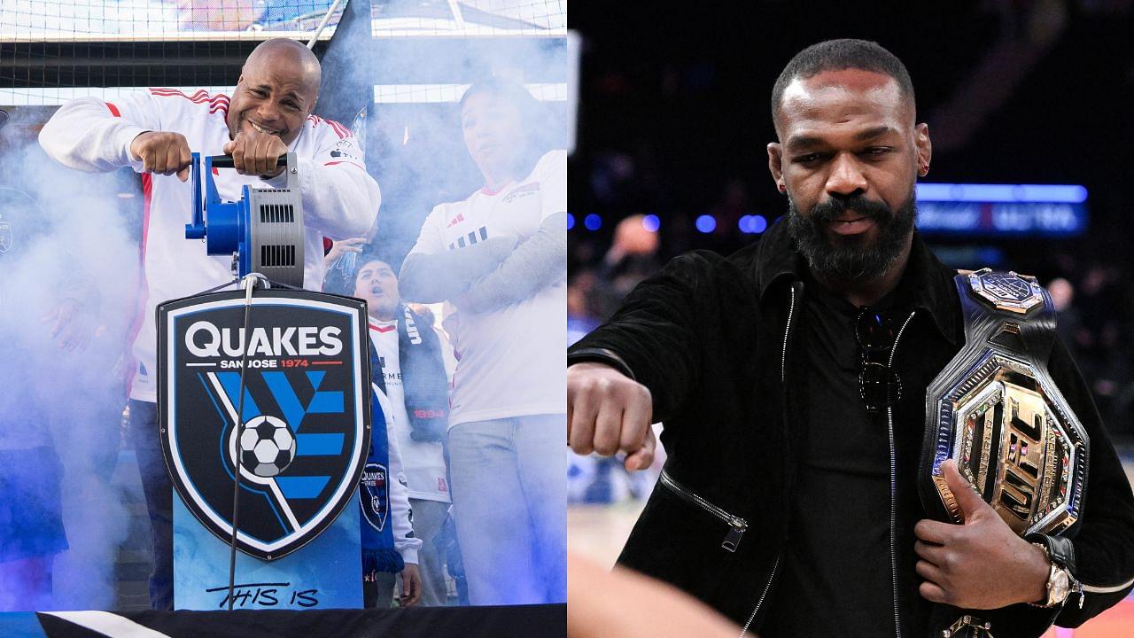 Daniel Cormier (L), Jon Jones (R)