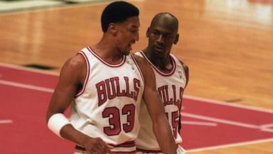 Scottie Pippen and Michael Jordan.