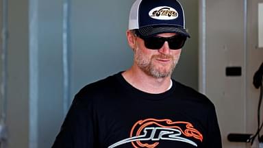 NASCAR team owner Dale Earnhardt Jr. during practice for the Daytona 500 at Daytona International Speedway.
