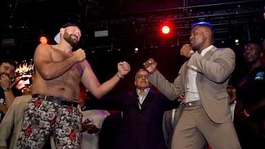 Tyson Fury vs Francis Ngannou kick off press conference held at Here at Outernet Charing Cross Road London