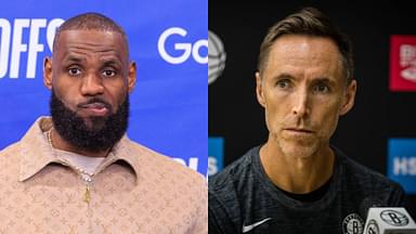 LeBron James (L) and Steve Nash (R)