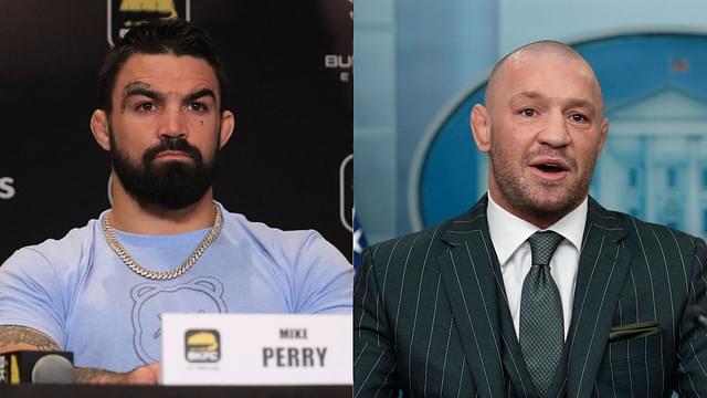 Mike Perry (L), Conor McGregor (R)