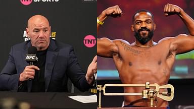 Dana White (L) and Jon Jones (R)
