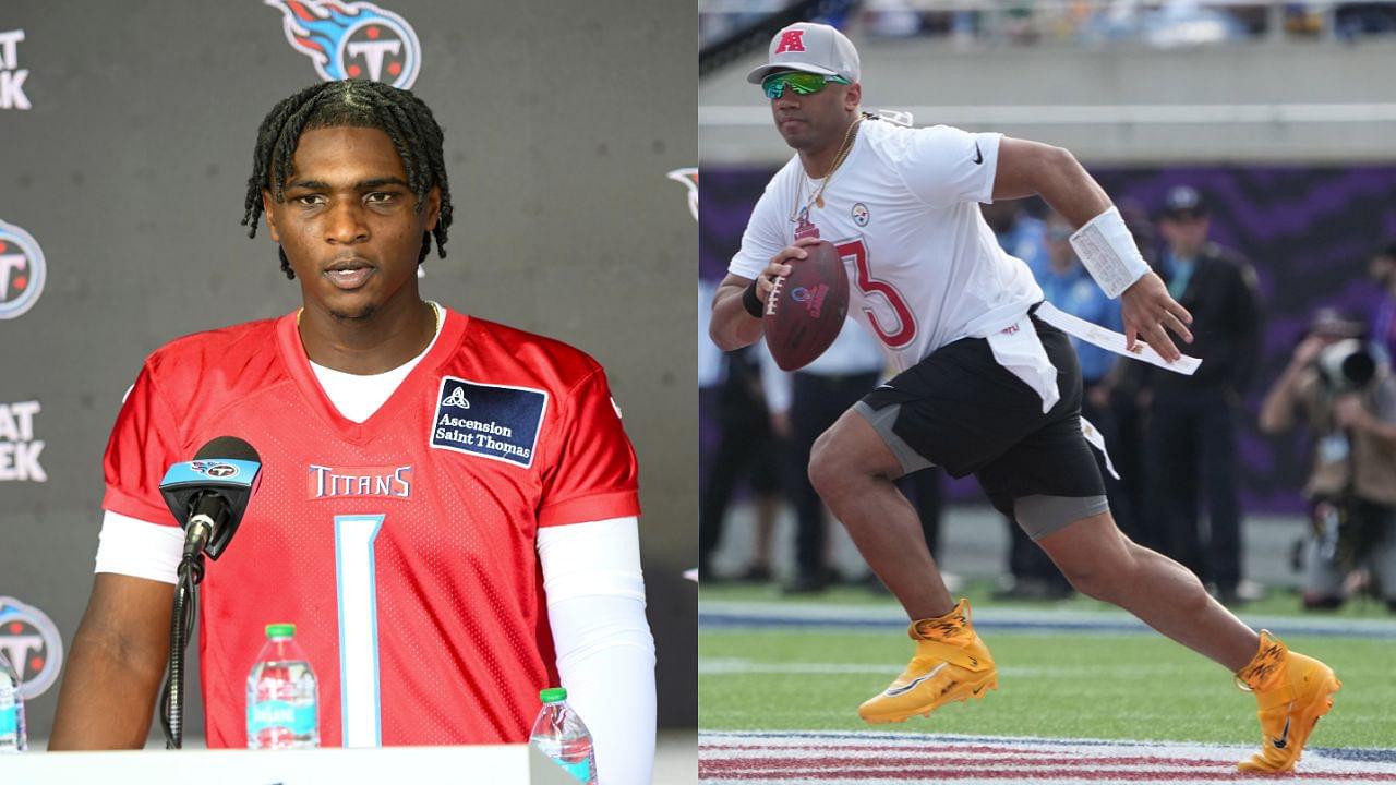 Cam Ward and Russell Wilson