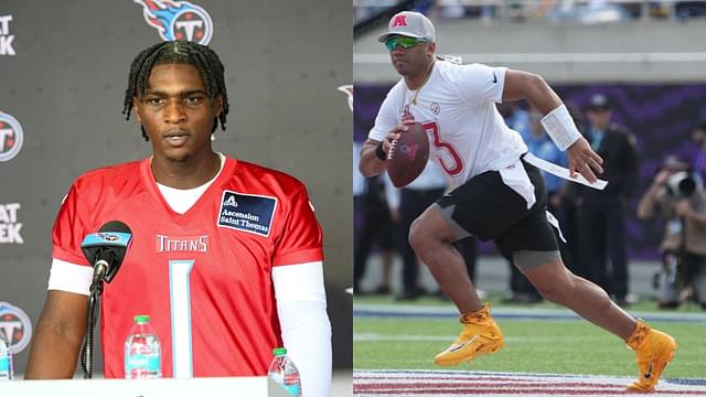 Cam Ward and Russell Wilson