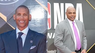 Reggie Miller (L) and Charles Barkley (R)