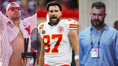 Will Compton, Travis Kelce, Jason Kelce