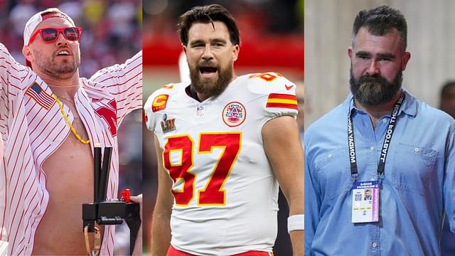 Will Compton, Travis Kelce, Jason Kelce