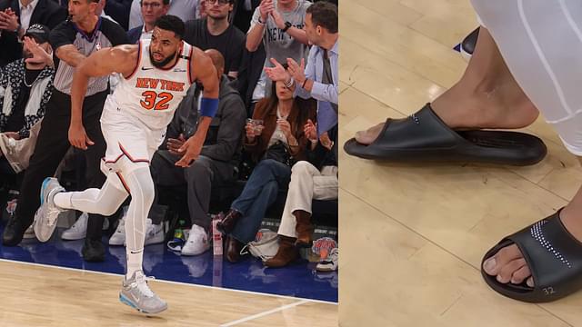 NY Knicks Karl-Anthony Towns' toes