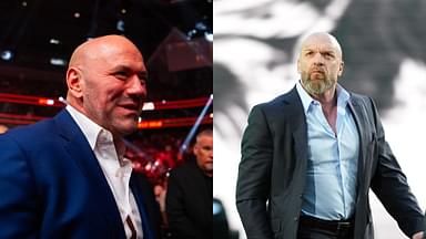 Dana White (L), Triple H (R)